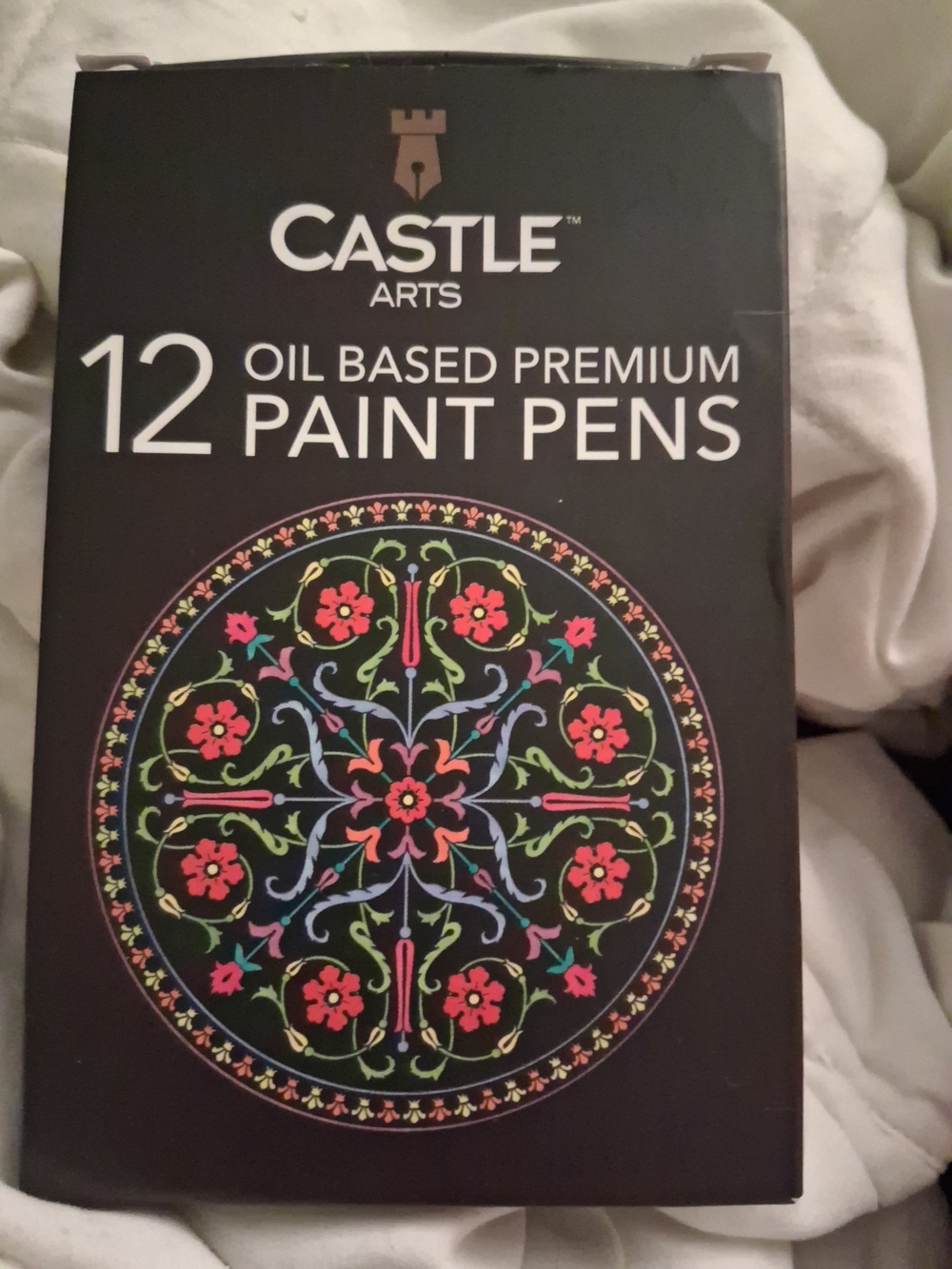Castle Arts 12 Oil Based Premium Paint Pens - Black Pack
